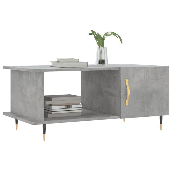 vidaXL Coffee Table Concrete Grey 90x50x40 cm Engineered Wood
