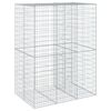 vidaXL Gabion Basket with Cover 150x100x200 cm Galvanised Iron