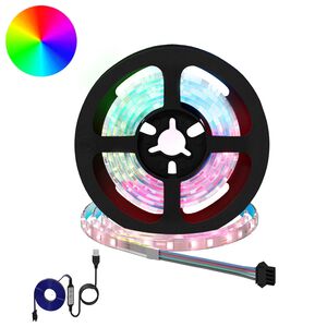 vidaXL LED Strip 2 pcs Black and Transparent Copper and Plastic