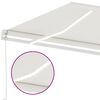 vidaXL Manual Retractable Awning with LED 300x250 cm Cream