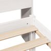 vidaXL Bookcase Bed without Mattress White 90x200cm Solid Wood Pine