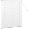 vidaXL Window Blind with Curtains Manual Silver Aluminium