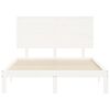 vidaXL Bed Frame without Mattress White 120x200 cm Solid Wood Pine