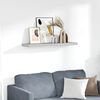 vidaXL Floating Wall Shelf Concrete Grey 90x23.5x3.8 cm MDF