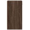 vidaXL Bedside Cabinet Brown Oak 35x34x65 cm Engineered Wood