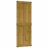 vidaXL Barn Door CORONA 80x210 cm Solid Wood Pine