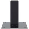 vidaXL Post Bases Square 12 pcs Anthracite 51x51 mm Powder-coated Steel