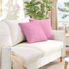 vidaXL Sofa Pillows 2 pcs Pink 45 x 45 cm Fabric