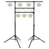 vidaXL Light Stand Black 238x115x(180-300) cm Steel