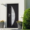 vidaXL Front Door Anthracite 98x200 cm PVC