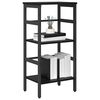 vidaXL Bookshelf Black Oak 40 x 29.5 x 81 cm Engineered Wood