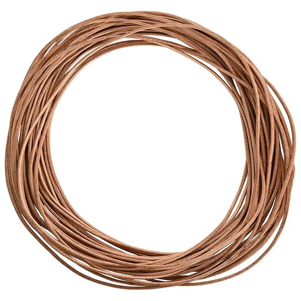 vidaXL Leather Cord Brown &Oslash;2 mm x 50 m Leather