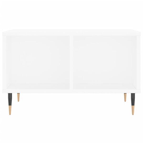 vidaXL Coffee Table White 60x50x36.5 cm Engineered Wood
