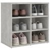 vidaXL Shoe Cabinets 2 pcs Concrete Grey 52.5x30x50 cm