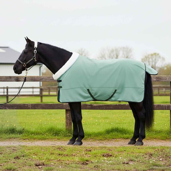 vidaXL Horse Blanket Special Green 155 cm Polar fleece