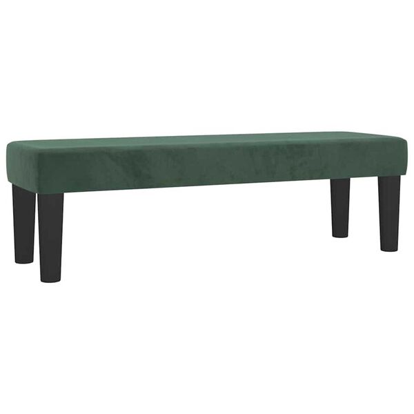 vidaXL Bench Dark Green 100 x 30 x 30 cm Velvet