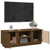 vidaXL TV Cabinet Honey Brown 110x35x40.5 cm Solid Wood Pine