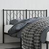 vidaXL Metal Replace Headboard Black 140 cm