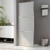 vidaXL Walk-in Shower Wall with Whole Frosted ESG Glass 90x195 cm