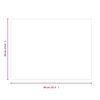 vidaXL Fireplace Glass Plate Rectangular 80x60 cm
