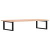 vidaXL Basin Shelf Wall Mounted Steel and Solid Wood Oak