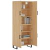 vidaXL Highboard Sonoma Oak 69.5x34x180 cm Engineered Wood