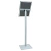 vidaXL Pedestal Poster Stand Silver 32.5 x 27 x 126 cm