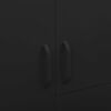 vidaXL Wardrobe Black 90x50x180 cm Steel