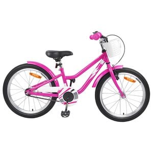 vidaXL Kids Bike 18'' for 5-7 Years Old Dark Pink