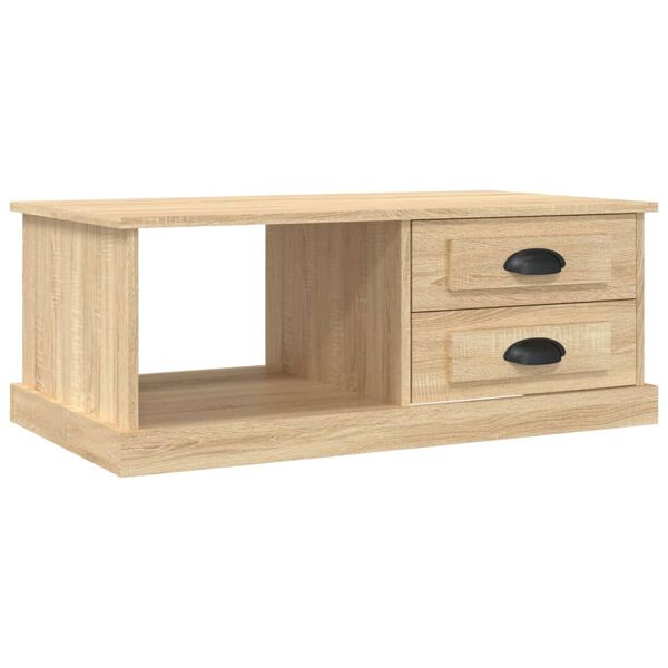 vidaXL Coffee Table Sonoma Oak 90x50x35 cm Engineered Wood