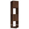 vidaXL Rotating Cabinet Brown Oak 34.5x34.5x75.5 cm Engineered Wood