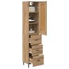 vidaXL Highboard Artisan Oak 34.5 x 34 x 180 cm Engineered Wood