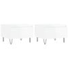 vidaXL Coffee Tables 2 pcs High Gloss White 50x46x35 cm Engineered Wood