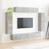 vidaXL TV Cabinet 8 pcs Concrete Grey