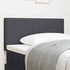 vidaXL LED Headboard with LED Strip Lights Dark Grey 90 cm Polyester