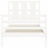 vidaXL Bed Frame without Mattress White 100x200 cm Solid Wood