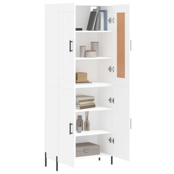 vidaXL Highboard White 69.5x34x180 cm Engineered Wood