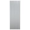 vidaXL Roof Panels 12 pcs Powder-coated Steel Silver 100x36 cm