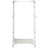 vidaXL Firewood Rack White 40x30x80 cm Cold-rolled steel
