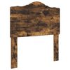 vidaXL Bed Frame with Headboard Smoked Oak 90 x 190 cm Engineered Wood
