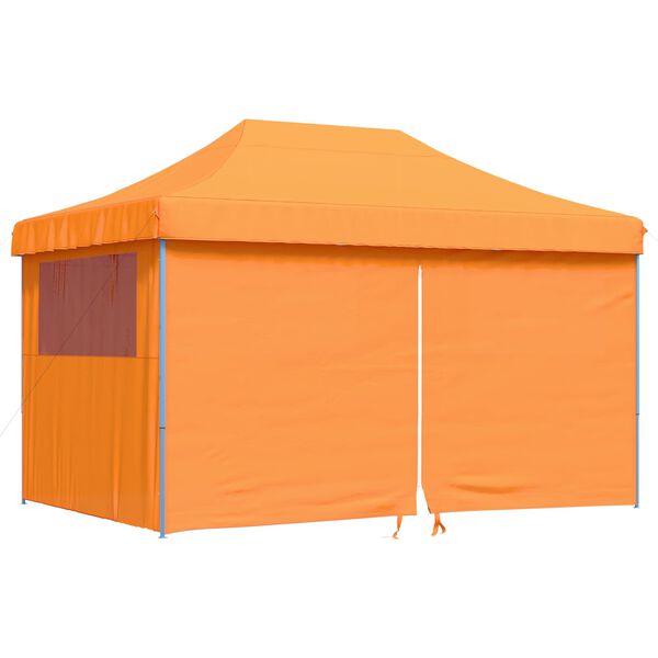 vidaXL Party Tent Folding Orange 292 x 440 x 315 cm Oxford Fabric