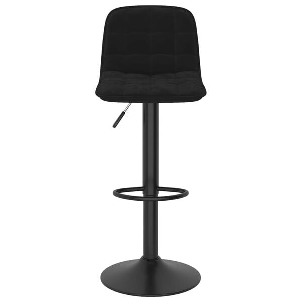 vidaXL Bar Stools 2 pcs Black Velvet