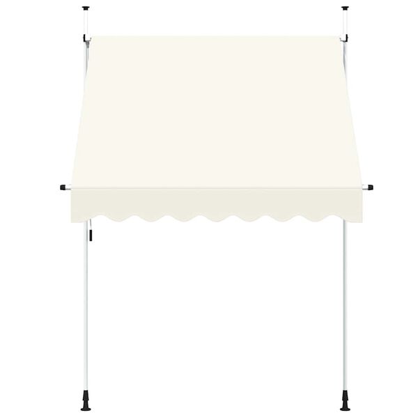 vidaXL Manual Retractable Awning 200 cm Cream