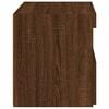 vidaXL Bedside Cabinet with LED Lights Brown Oak 50x40x45 cm