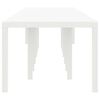 vidaXL Garden Dining Table White 400 x 100 x 73 cm Poly Rattan