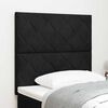 vidaXL LED Headboard with Headboard Black 90 cm Faux Leather