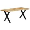 vidaXL Dining Table 180x90x76 cm Solid Mango Wood