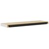 vidaXL Floating Wall Shelf Oak and White 90x23.5x3.8 cm MDF