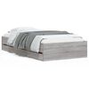 vidaXL Bed Frame with Drawers without Mattress Grey Sonoma 90x190 cm Single
