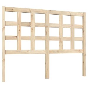 vidaXL Bed Headboard 125.5x4x100 cm Solid Wood Pine